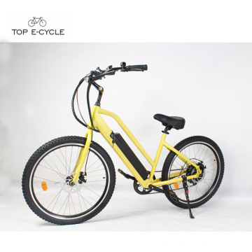 Powerful 1500w rear hub wheel motor electric beach cruiser bicycle